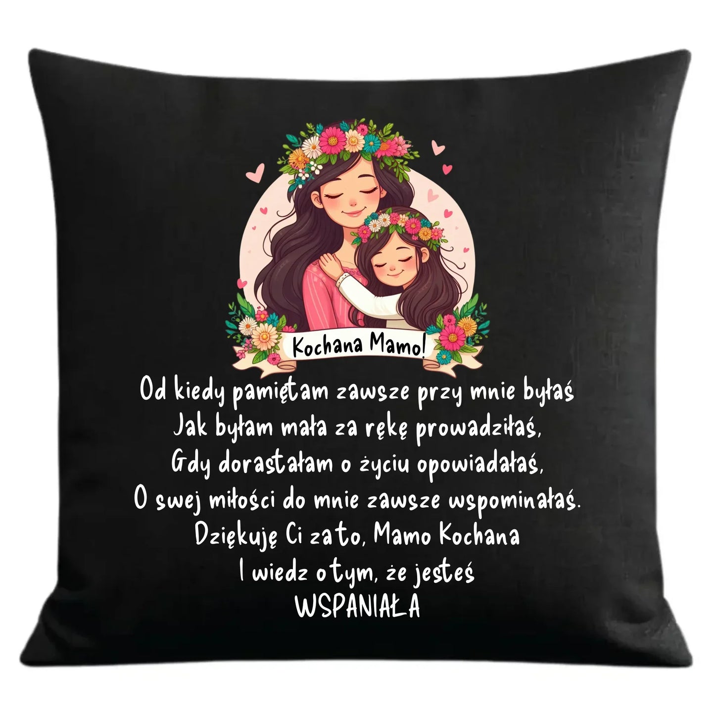Kochana mamo | Poduszka dekoracyjna DM35 - StoryCups.pl