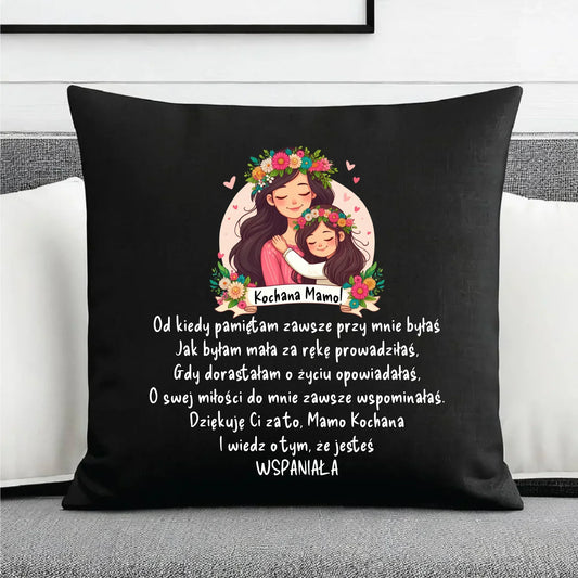 Kochana mamo | Poduszka dekoracyjna DM35 - StoryCups.pl