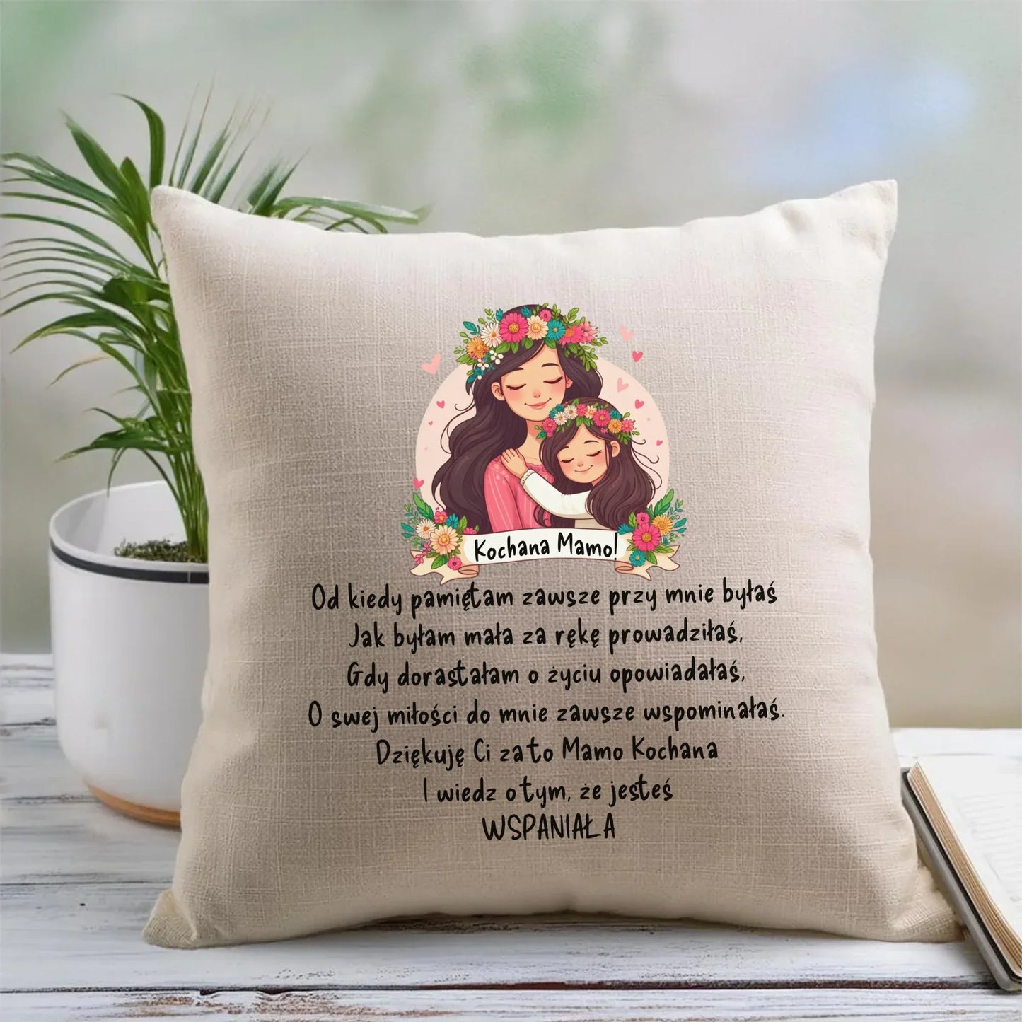 Kochana mamo | Poduszka DM35 - StoryCups.pl