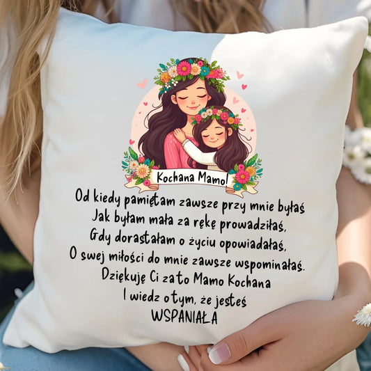 Kochana mamo | Poduszka DM35 - StoryCups.pl