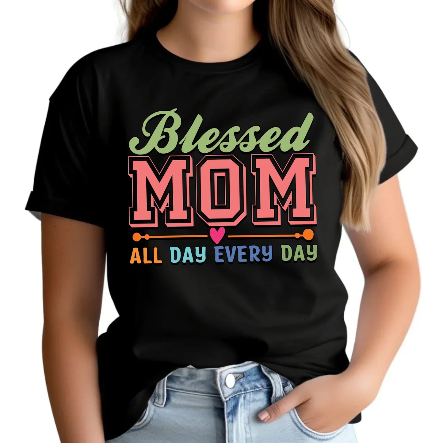 Mom all day every day | Koszulka damska dla mamy DM36 - StoryCups.pl