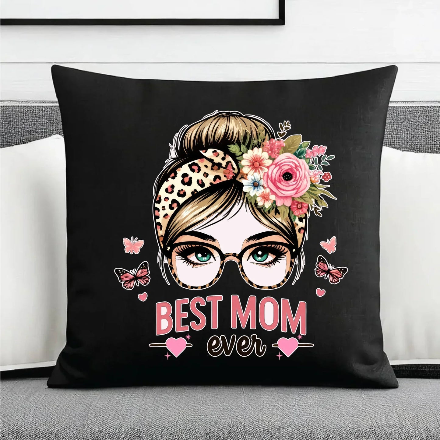 Best mom ever | Poduszka dekoracyjna prezent dla mamy DM37 - StoryCups.pl