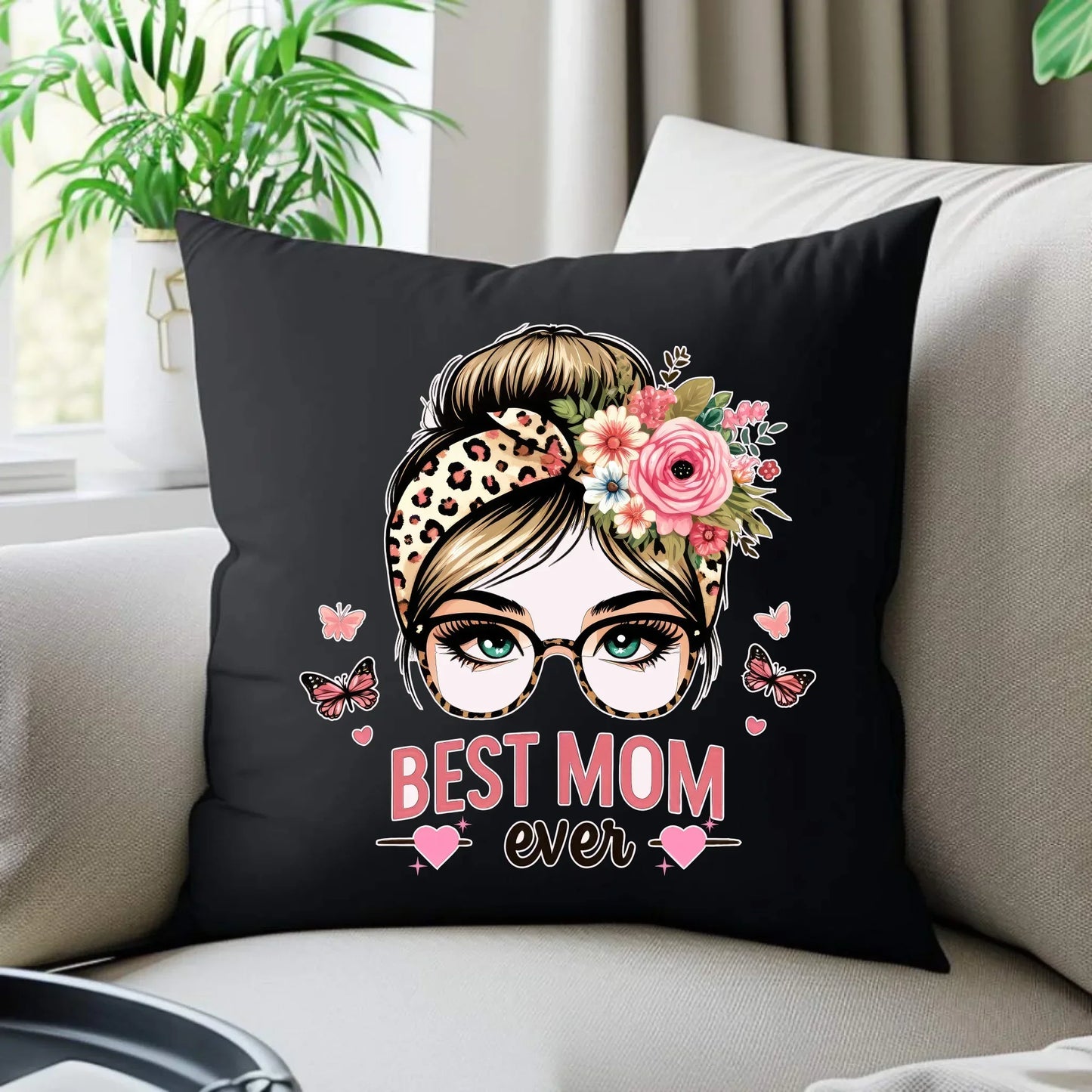 Best mom ever | Poduszka dekoracyjna prezent dla mamy DM37 - StoryCups.pl