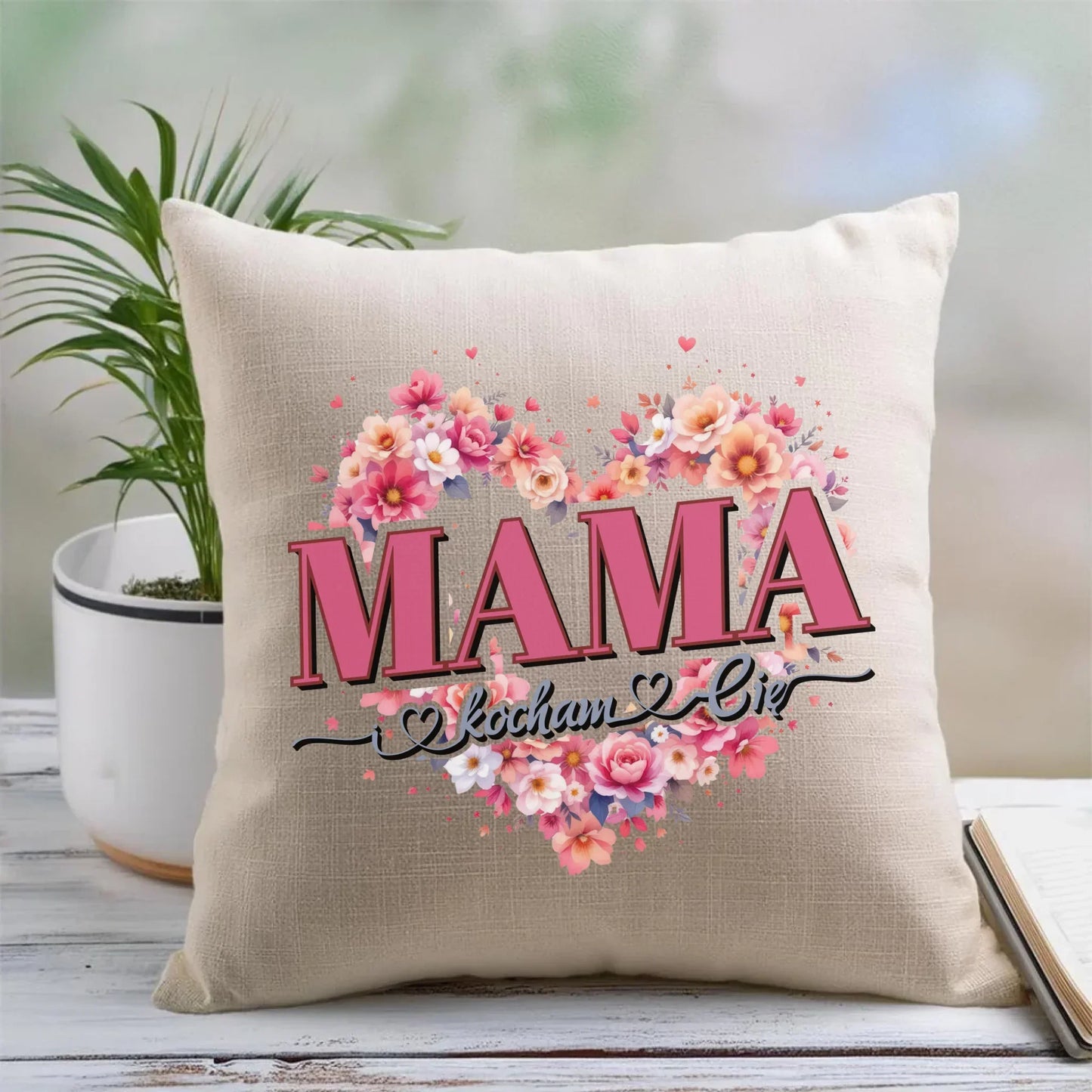 Kocham Cię | Poduszka prezent dla mamy DM39 - StoryCups.pl