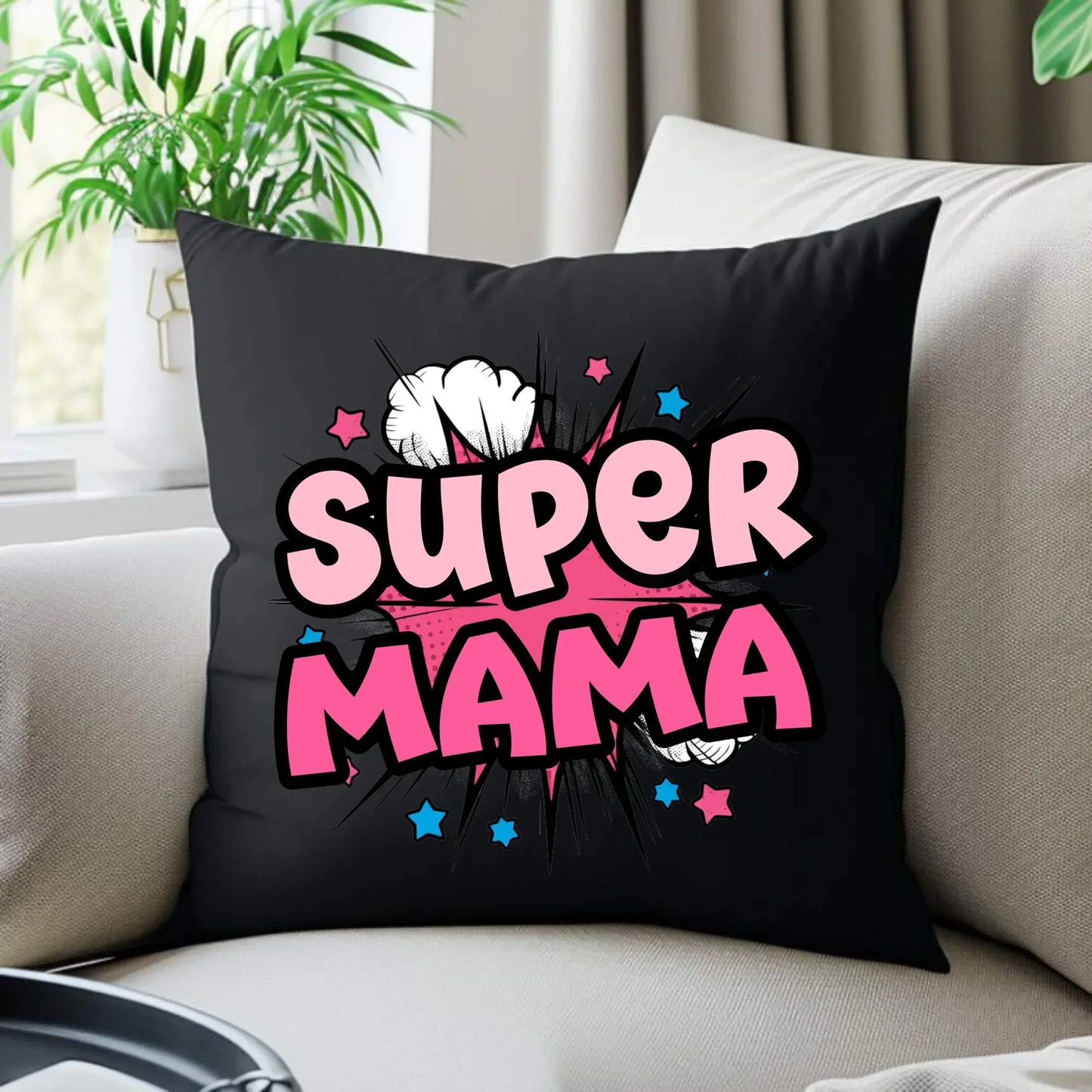 Super mama | Poduszka dekoracyjna DM24 - StoryCups.pl