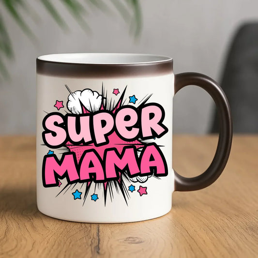 Super mama | Kubek magiczny prezent dla mamy DM24 - StoryCups.pl