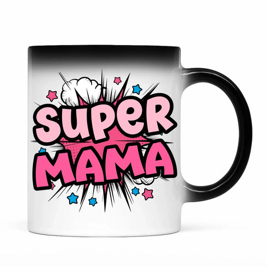 Super mama | Kubek magiczny prezent dla mamy DM24 - StoryCups.pl