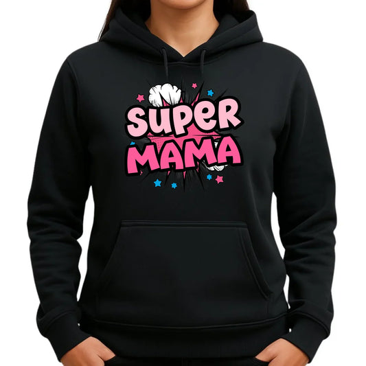 Super mama | Damska bluza z kapturem dla mamy DM24 - StoryCups.pl