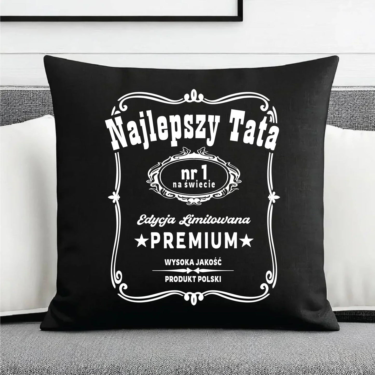 Najlepszy tata na świecie | Poduszka dekoracyjna na prezent dla taty DT32 - StoryCups.pl
