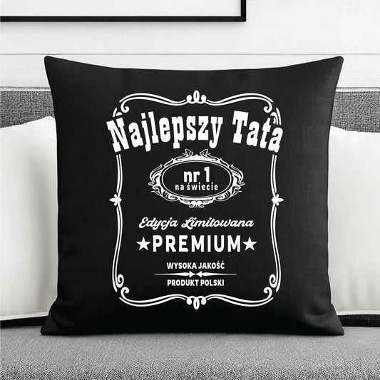 Najlepszy tata na świecie | Poduszka dekoracyjna na prezent dla taty DT32 - StoryCups.pl