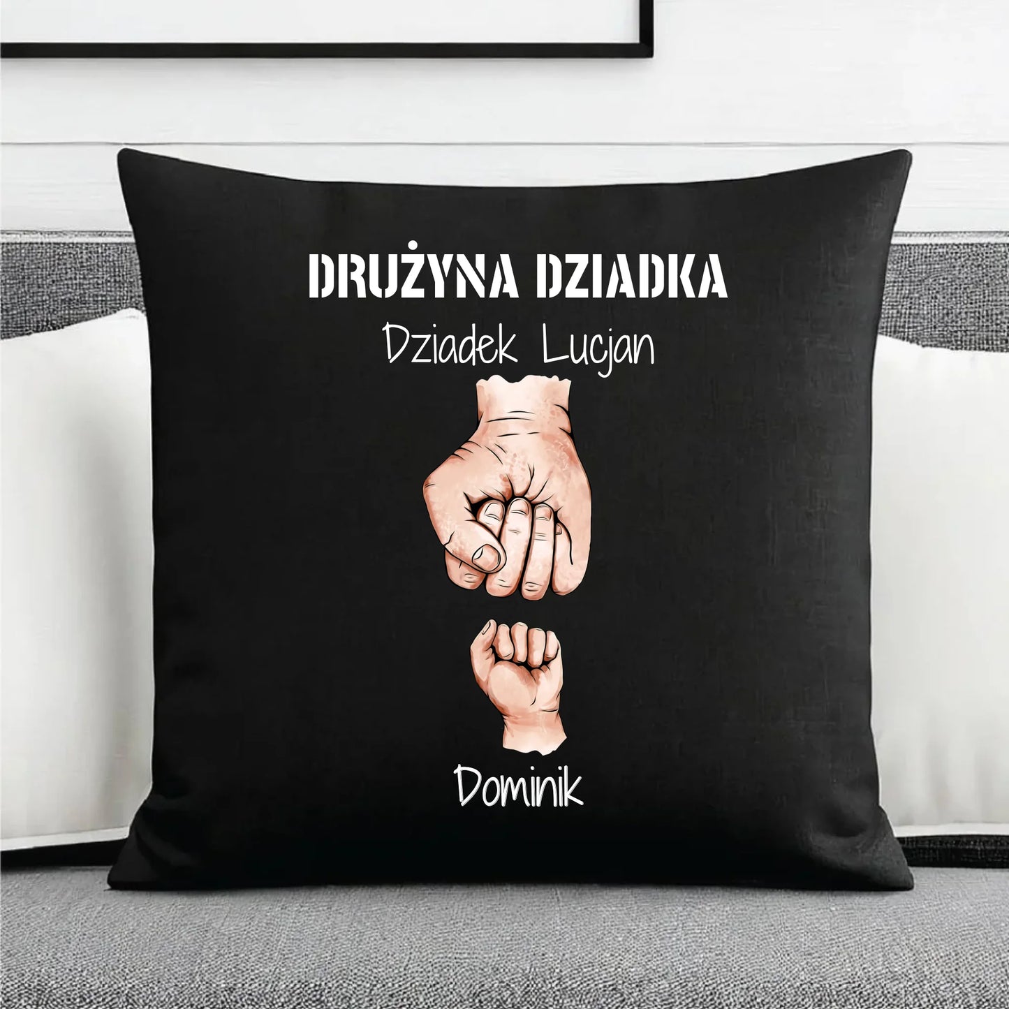 Prezent dla taty, na święta, na Dzień Ojca, urodziny - duża poduszka dekoracyjna
