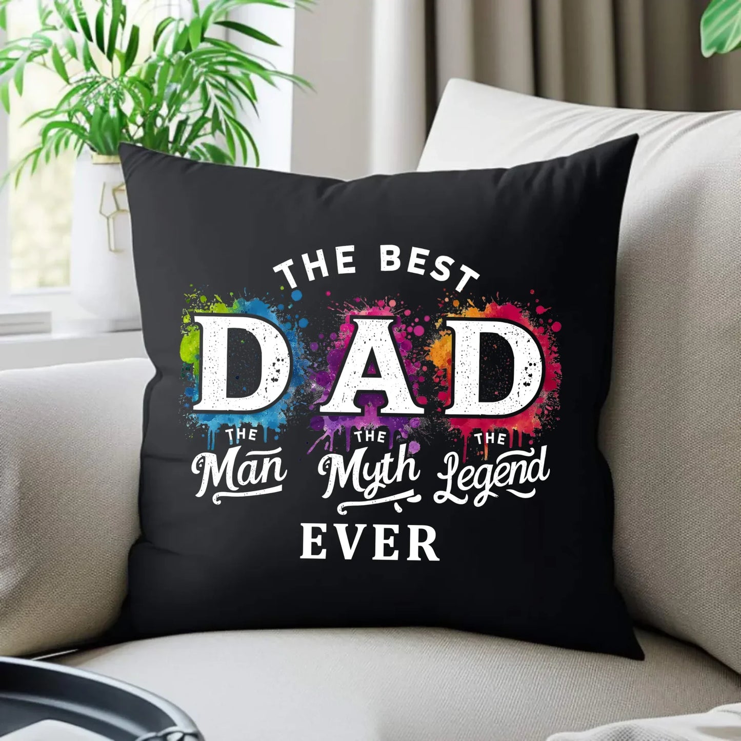 The best dad ever | Poduszka dekoracyjna dla taty DT74 - StoryCups.pl