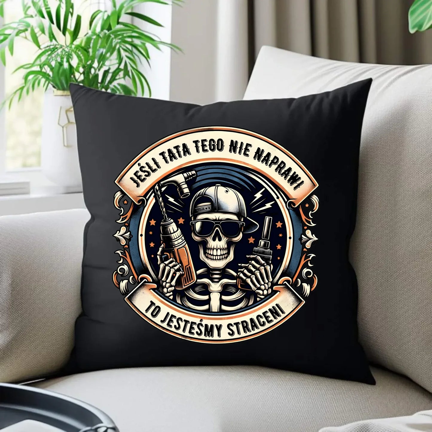 Jeśli tata tego nie naprawi | Poduszka dekoracyjna dla taty DT61 - StoryCups.pl