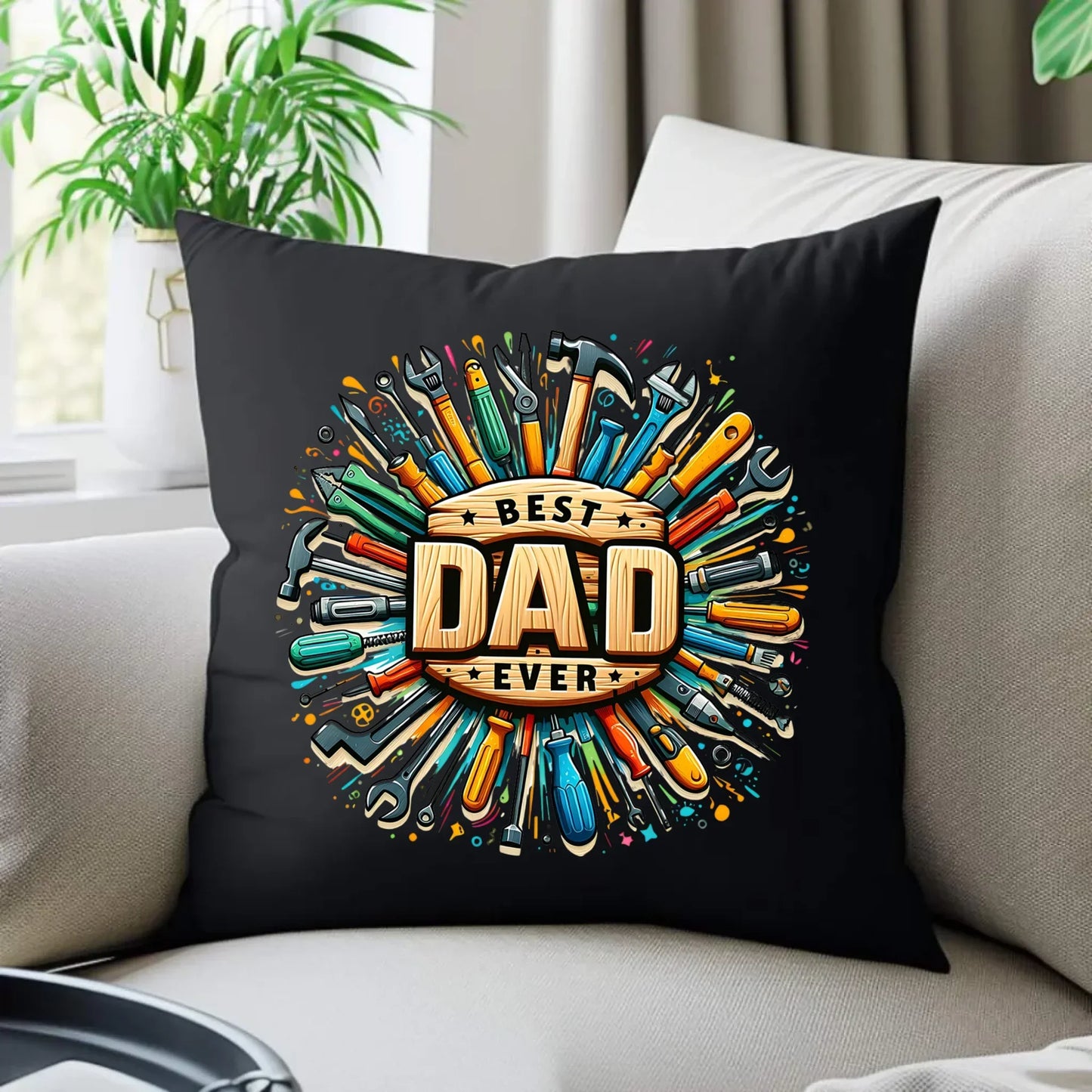 Best Dad Ever | Poduszka dekoracyjna dla taty DT57 - StoryCups.pl