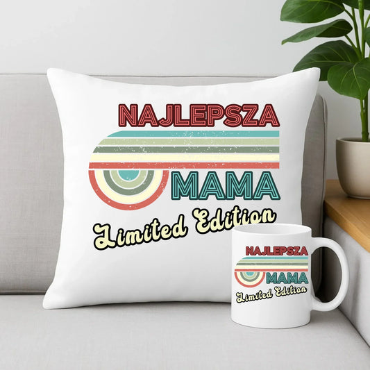 Najlepsza mama | Zestaw poduszka i kubek prezent dla mamy DM22 - StoryCups.pl
