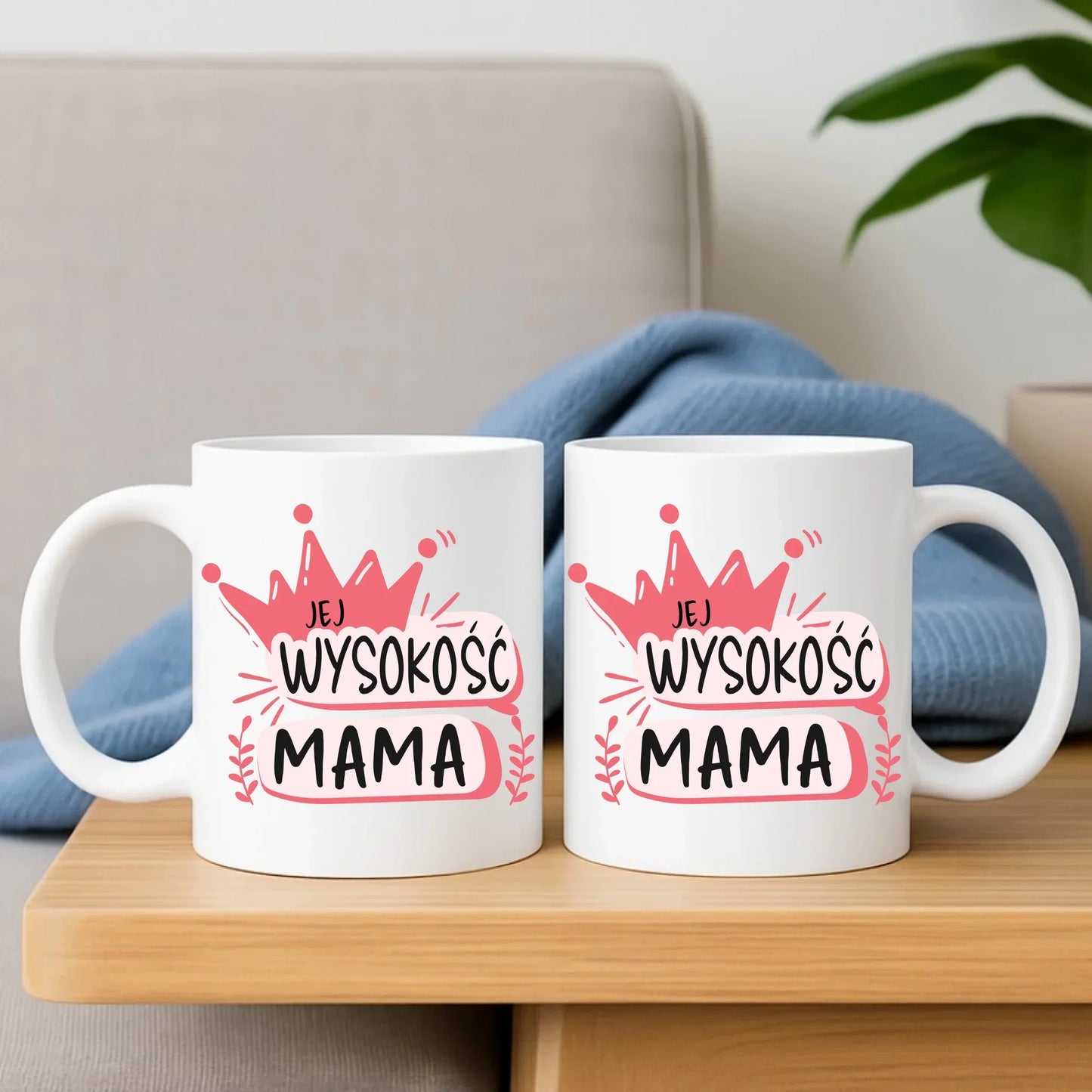 Jej Wysokość mama | Zestaw poduszka i kubek prezent dla mamy DM16 - StoryCups.pl