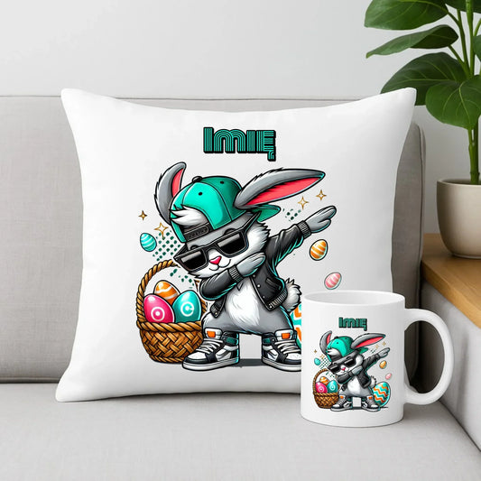 Dab dance move | Zestaw poduszka i kubek na Wielkanoc WN09 - StoryCups.pl