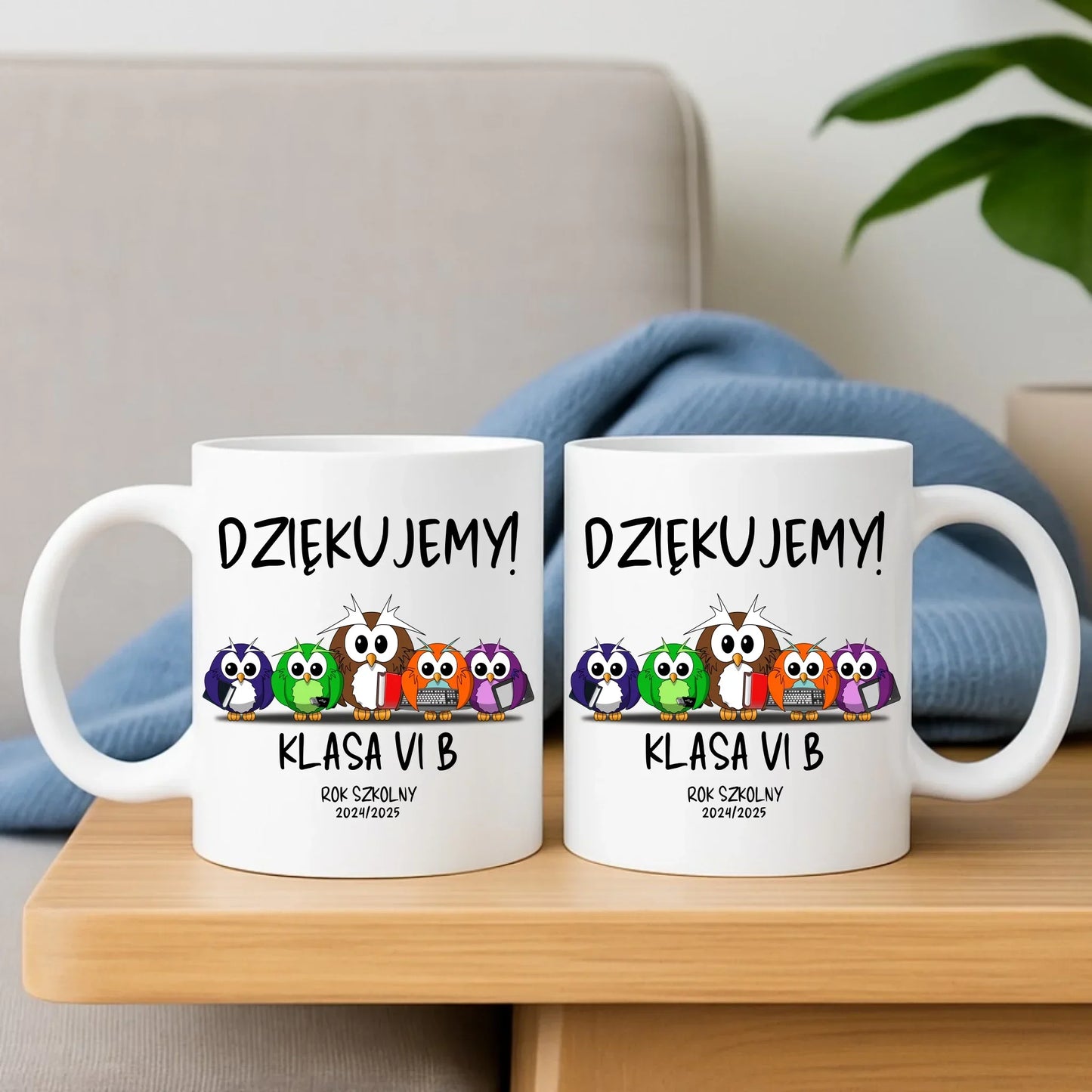 Dziękujemy | Zestaw poduszka i kubek dla nauczyciela N04 - StoryCups.pl
