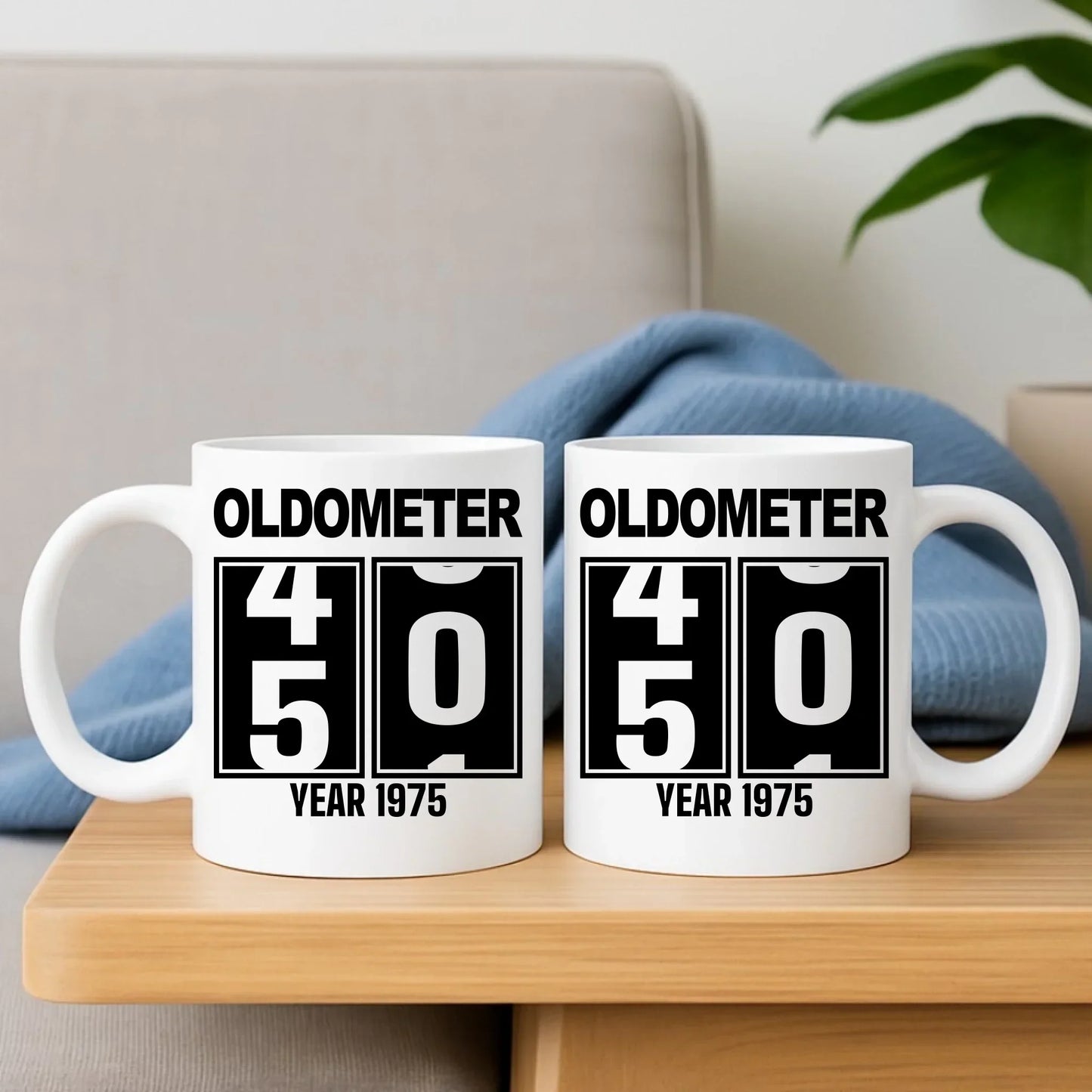 Oldometer 20-85 lat | Zestaw poduszka i kubek na urodziny U06 - StoryCups.pl