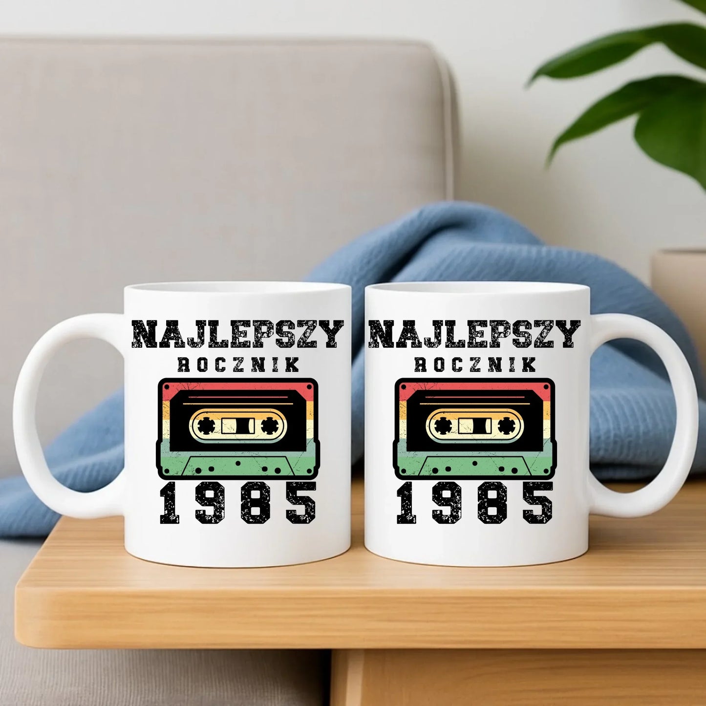 Najlepszy rocznik | Zestaw poduszka i kubek prezent na urodziny U02 - StoryCups.pl