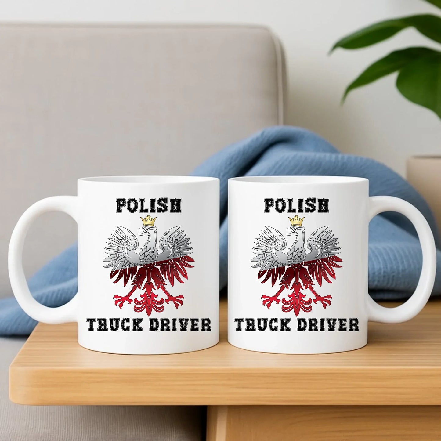 Polish Truck Driver | Zestaw poduszka i kubek dla kierowcy tira ZKT06 - StoryCups.pl