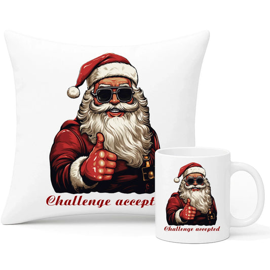 Wyzwanie przyjęte | Świąteczny zestaw poduszka i kubek BN100 - StoryCups.pl