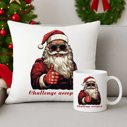 Wyzwanie przyjęte | Świąteczny zestaw poduszka i kubek BN100 - StoryCups.pl
