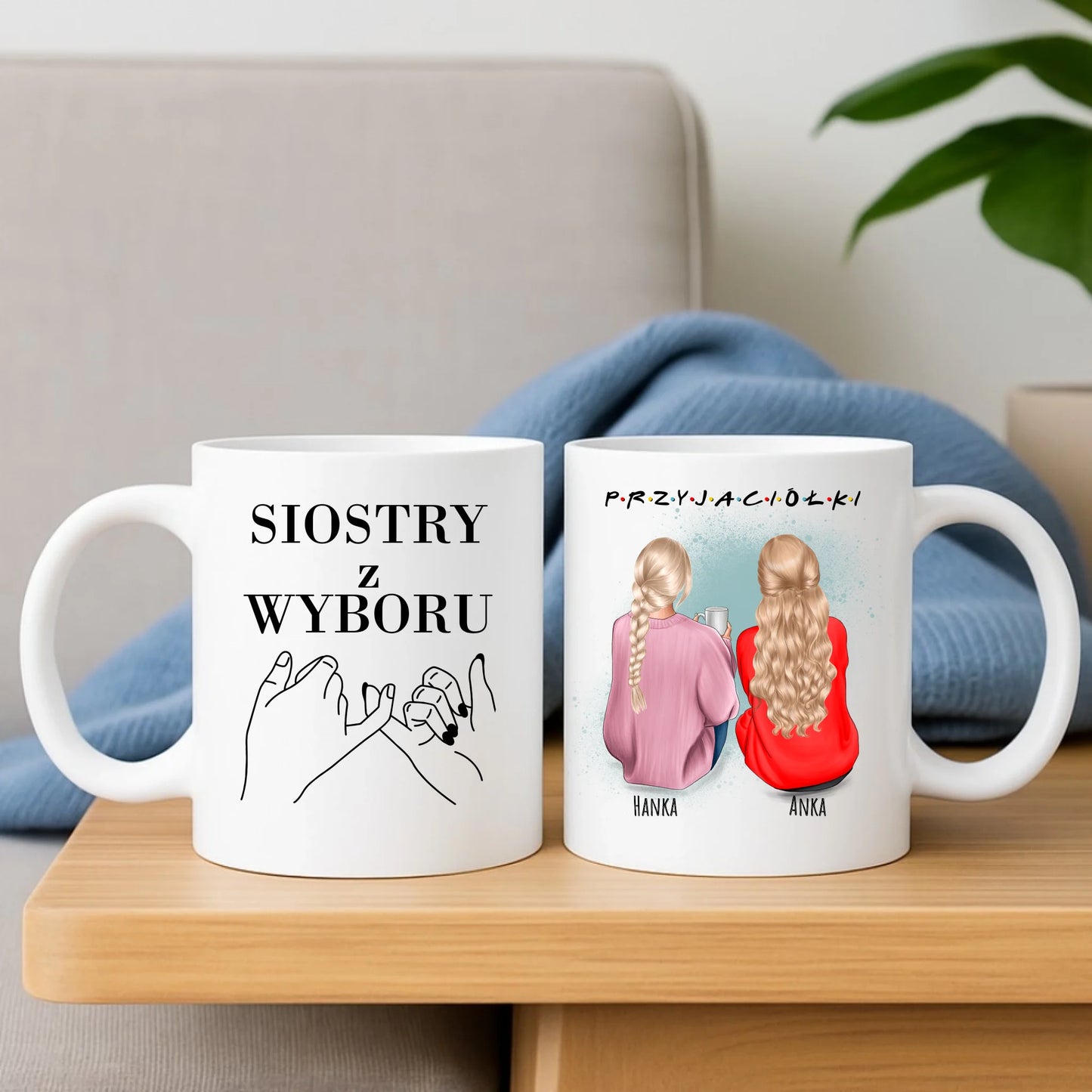 Praktyczny prezent zestaw poduszka i kubek - personalizacja