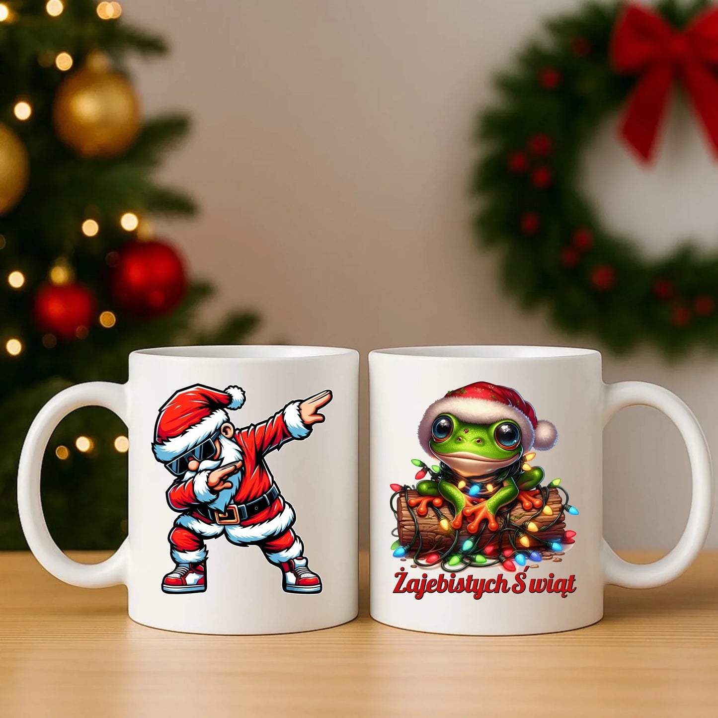 Żajebistych Świąt | Świąteczny zestaw poduszka i kubek BN106 - StoryCups.pl