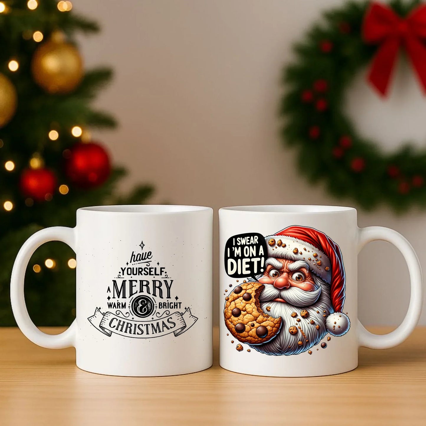 Jestem na diecie | Świąteczny zestaw poduszka i kubek BN97 - StoryCups.pl