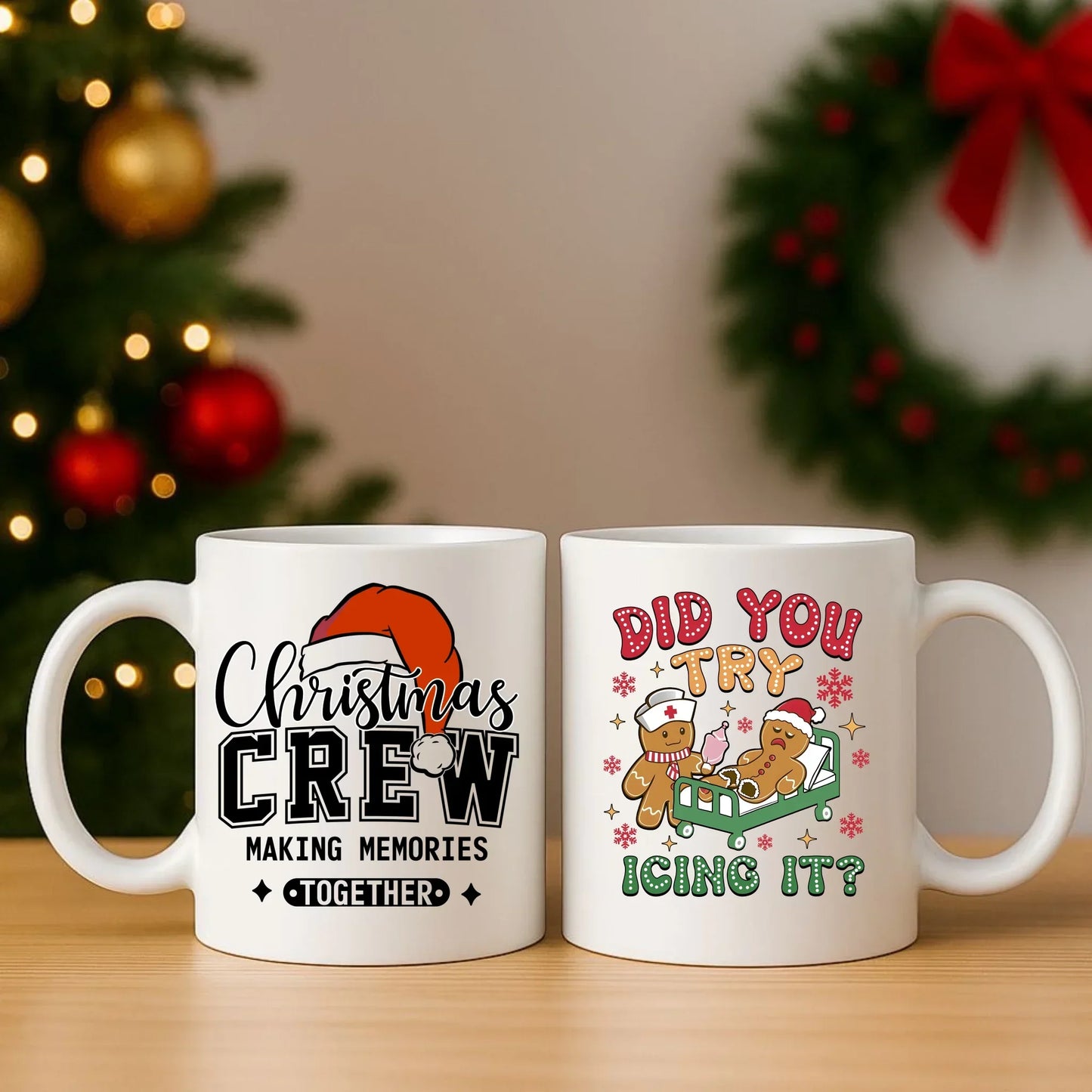 Did you try icing it? | Świąteczny zestaw poduszka i kubek BN78 - StoryCups.pl