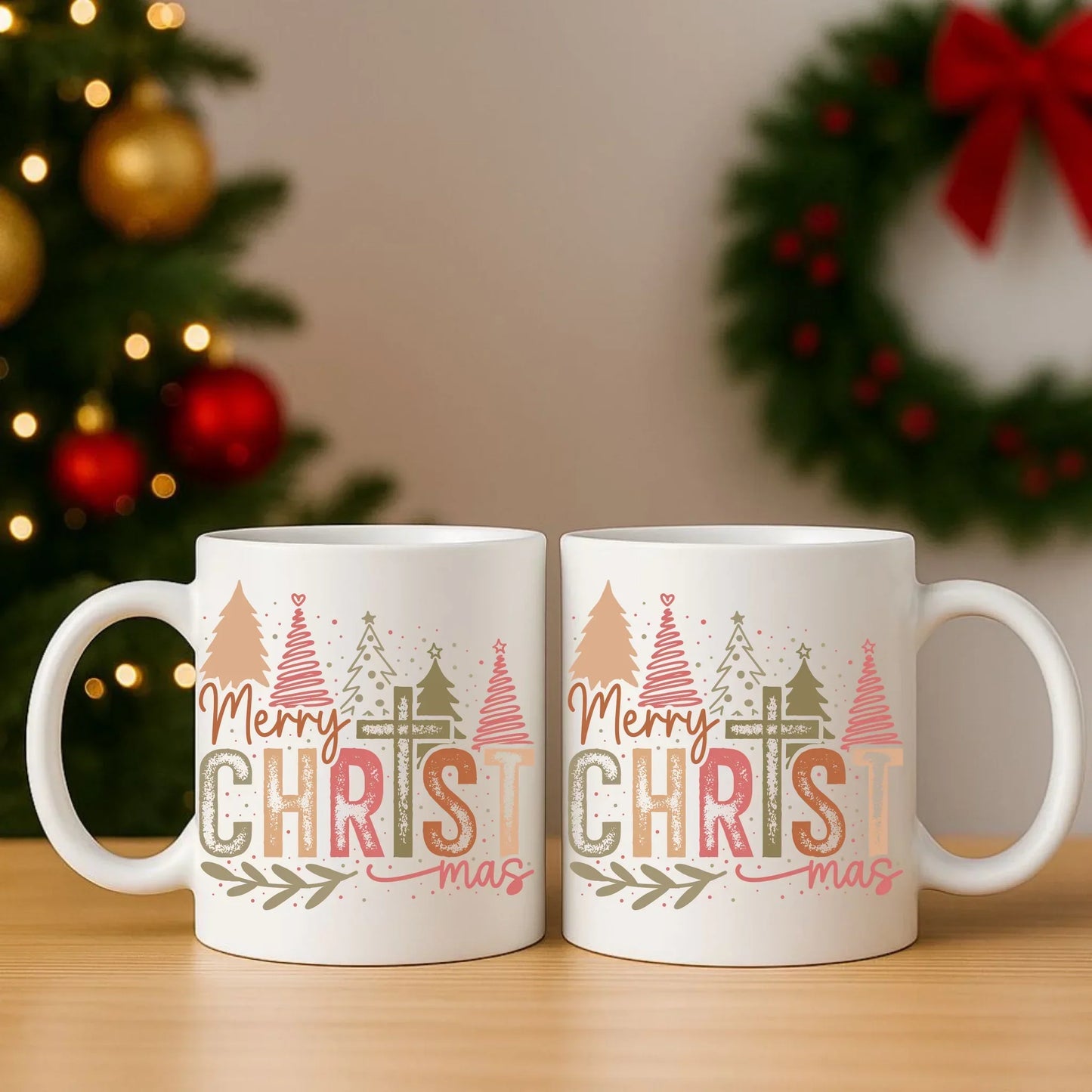 Merry Christmas | Świąteczny zestaw poduszka i kubek na Boże Narodzenie BN01 - StoryCups.pl