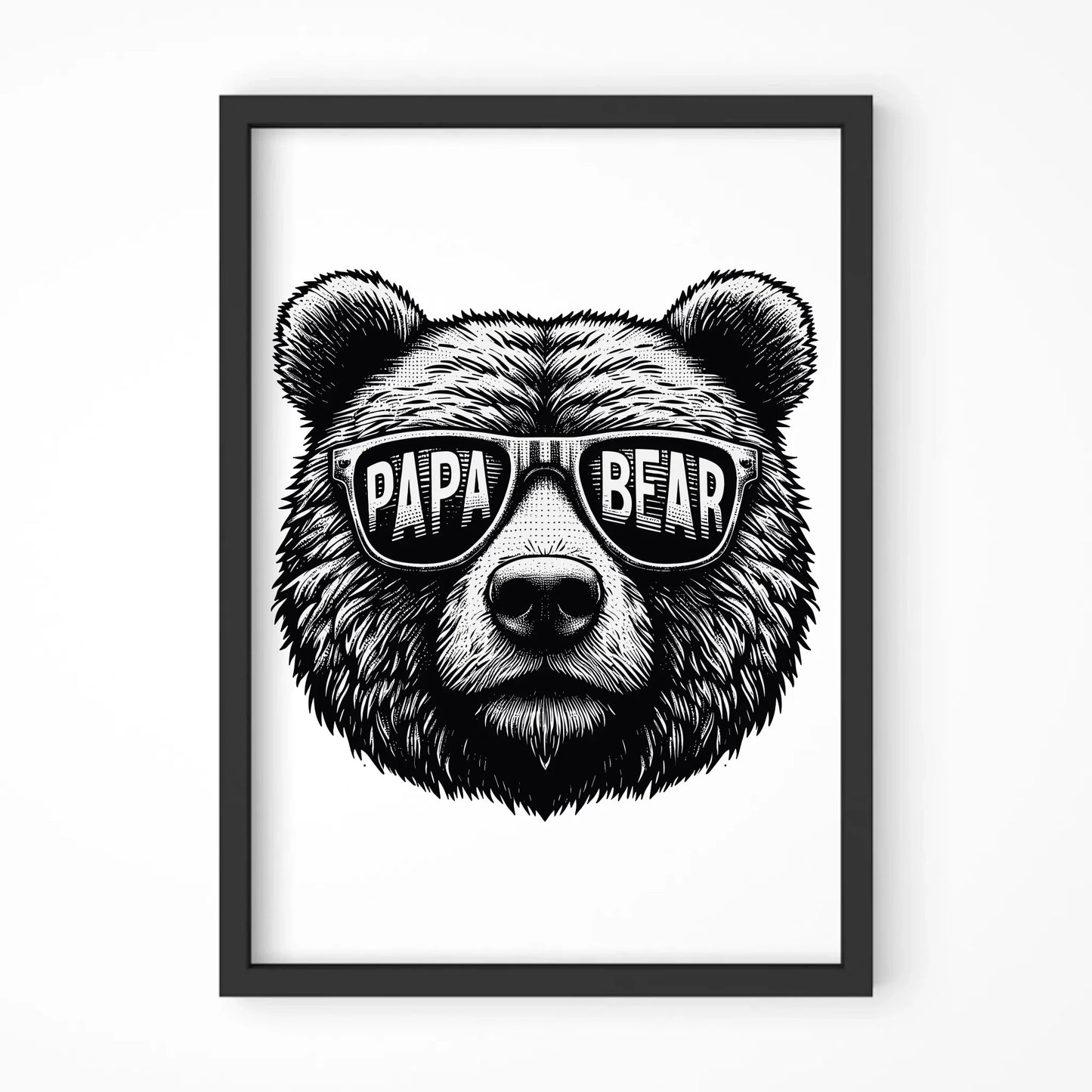 Papa bear | Plakat w ramie dla taty DT62 - StoryCups.pl