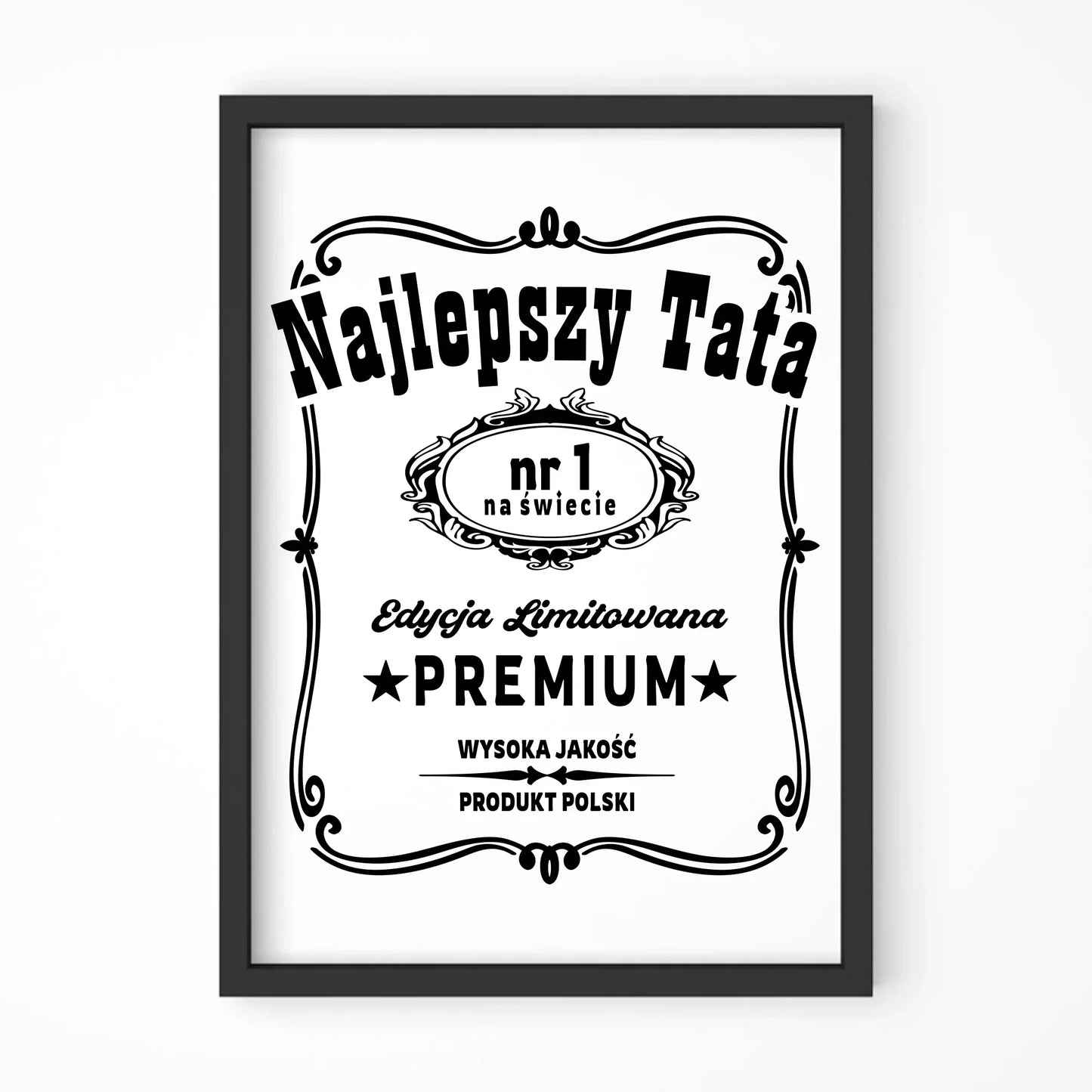 Najlepszy tata na świecie | Plakat w ramie dla taty DT32 - StoryCups.pl