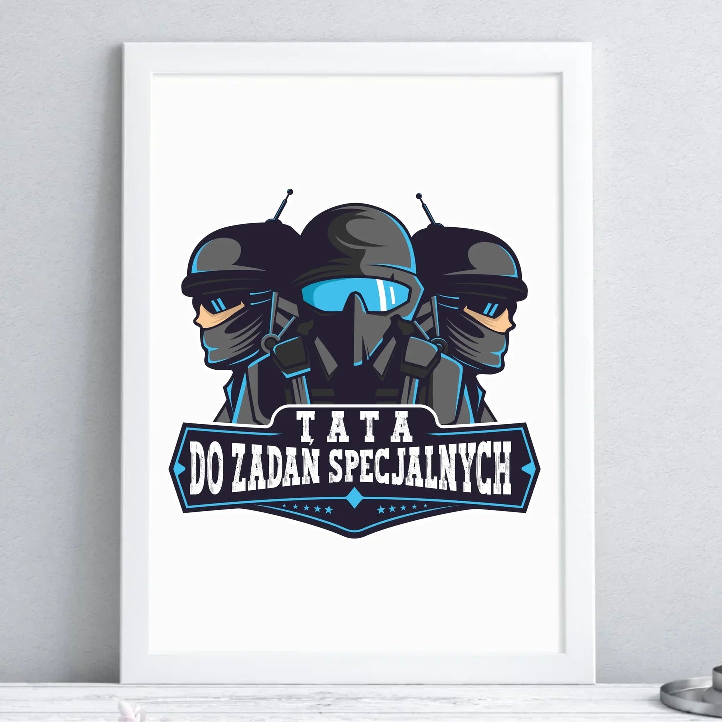 Tata do zadań specjalnych | Plakat w ramie dla taty DT66 - StoryCups.pl