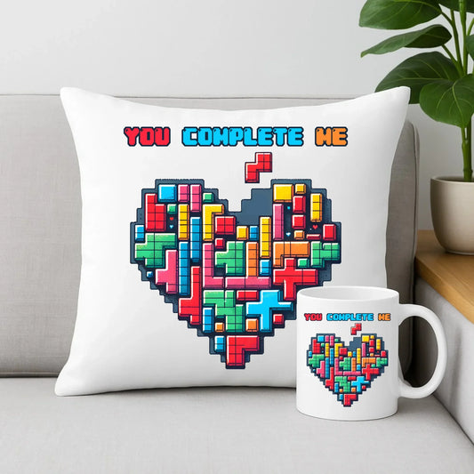 You complete me | Zestaw poduszka i kubek W44 - StoryCups.pl