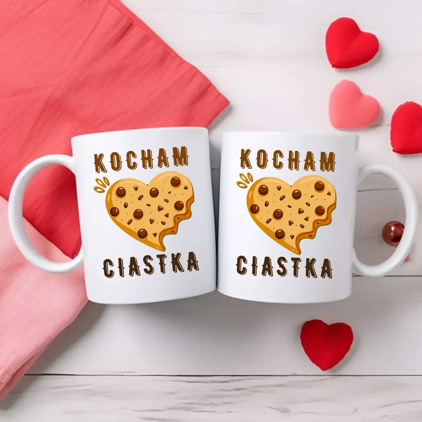 Kocham ciastka | Zestaw poduszka i kubek W53 - StoryCups.pl