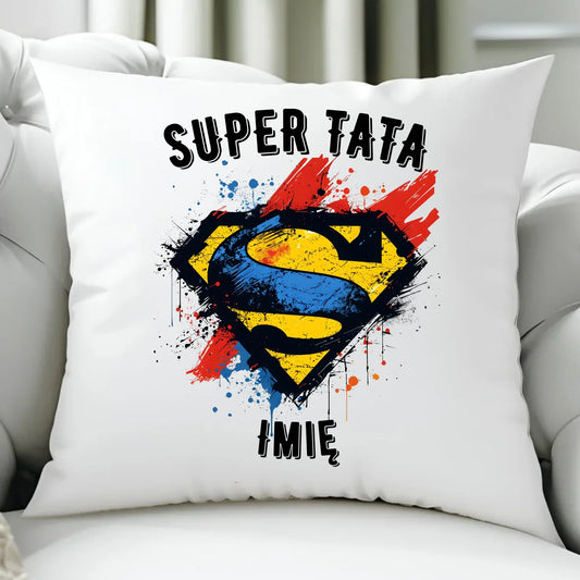 Superbohater Tata | Poduszka dla taty DT07 - StoryCups.pl