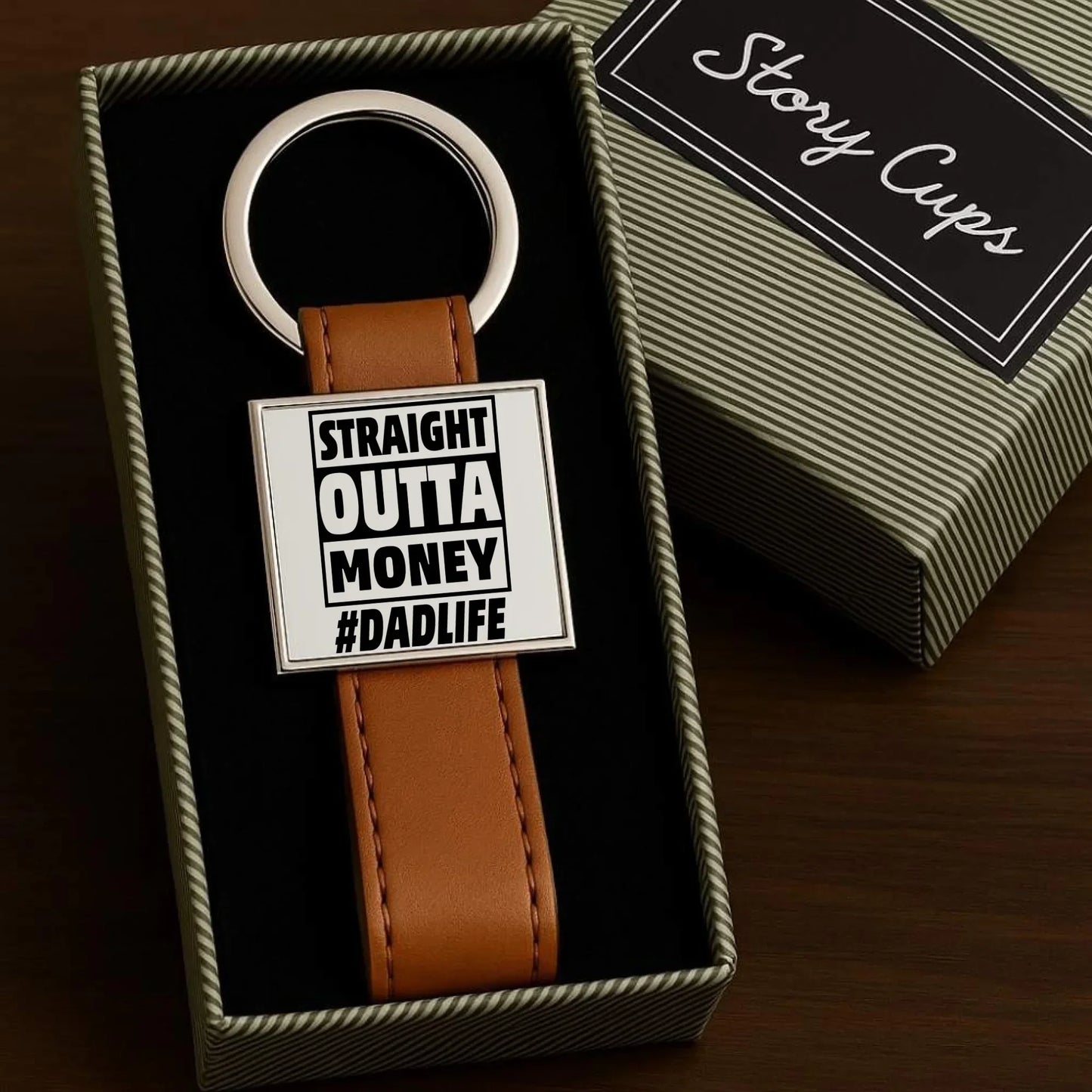 Straight outta money #dadlife | Brelok dla taty DT79 - StoryCups.pl