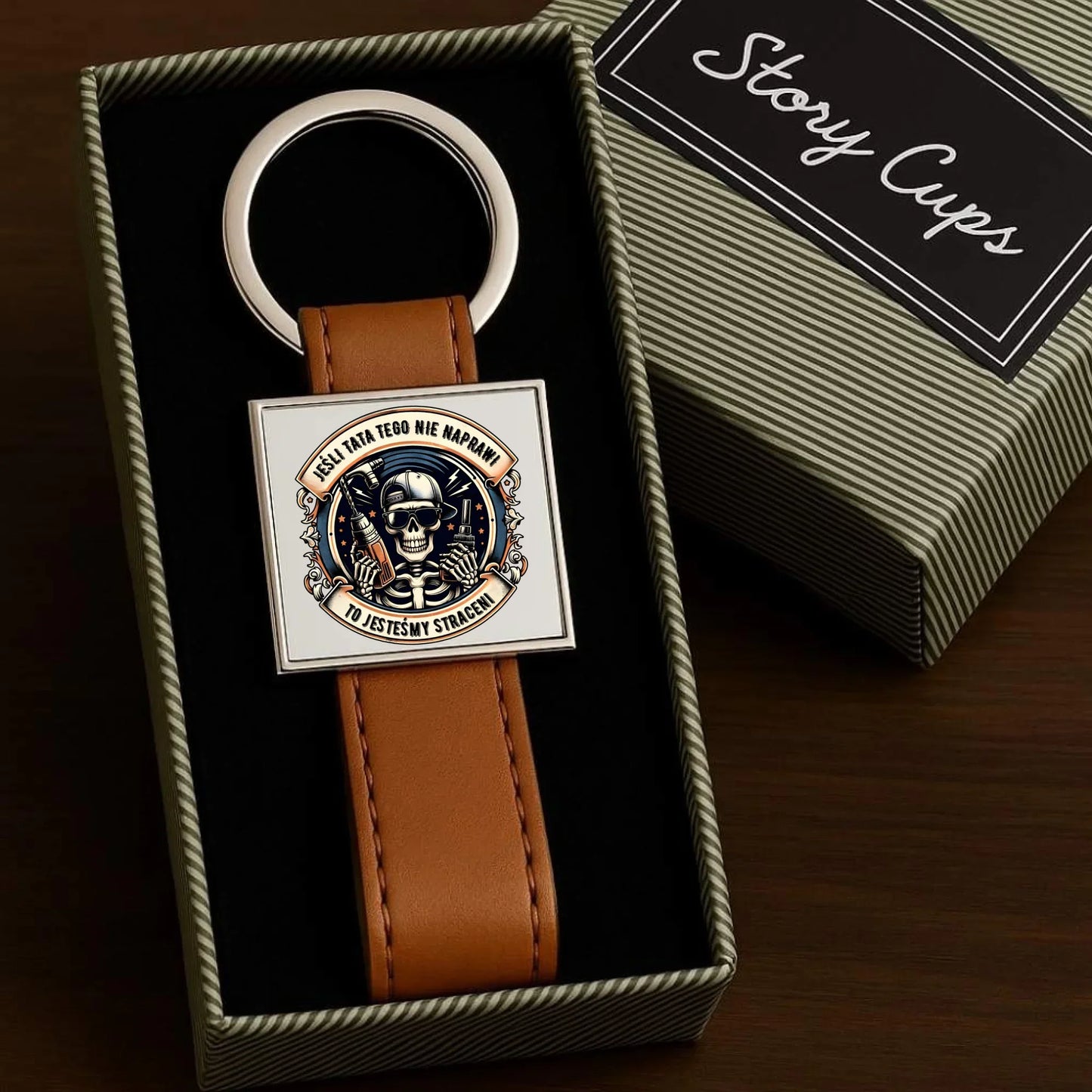 Jeśli tata tego nie naprawi | Brelok dla taty DT61 - StoryCups.pl