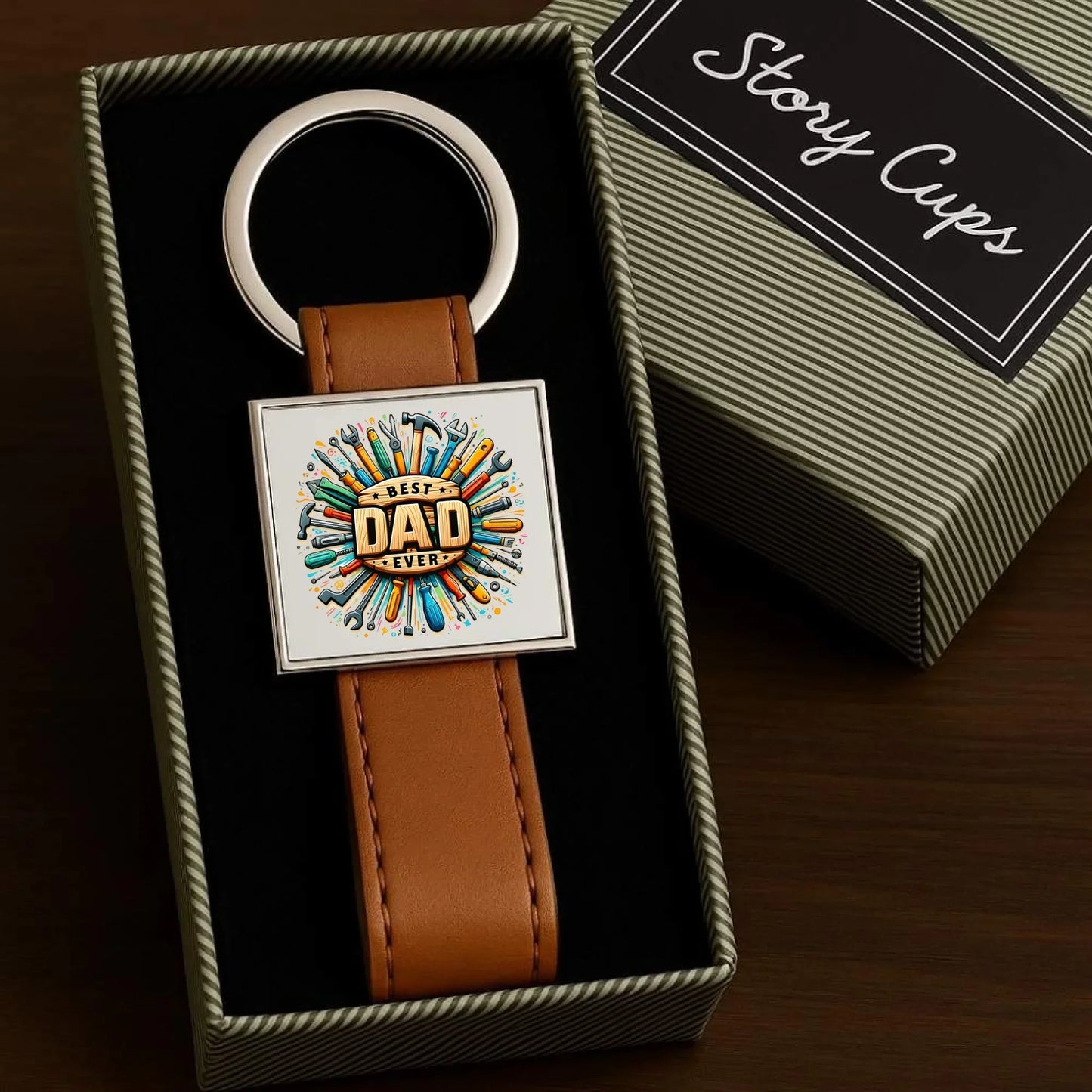 Best Dad Ever | Brelok dla taty DT57 - StoryCups.pl