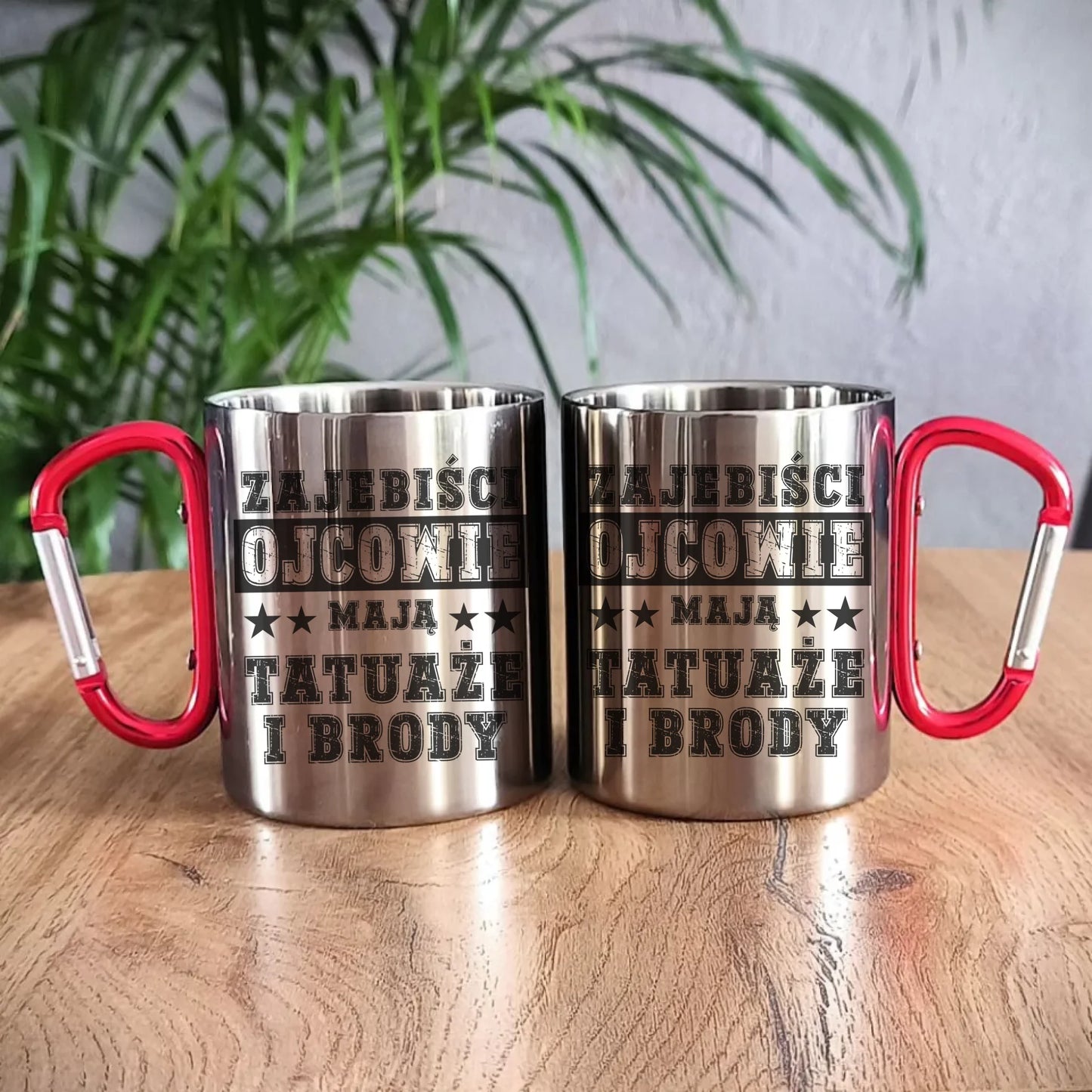 Metalowy kubek dla taty, prezent na Dzień Ojca, prezent dla taty