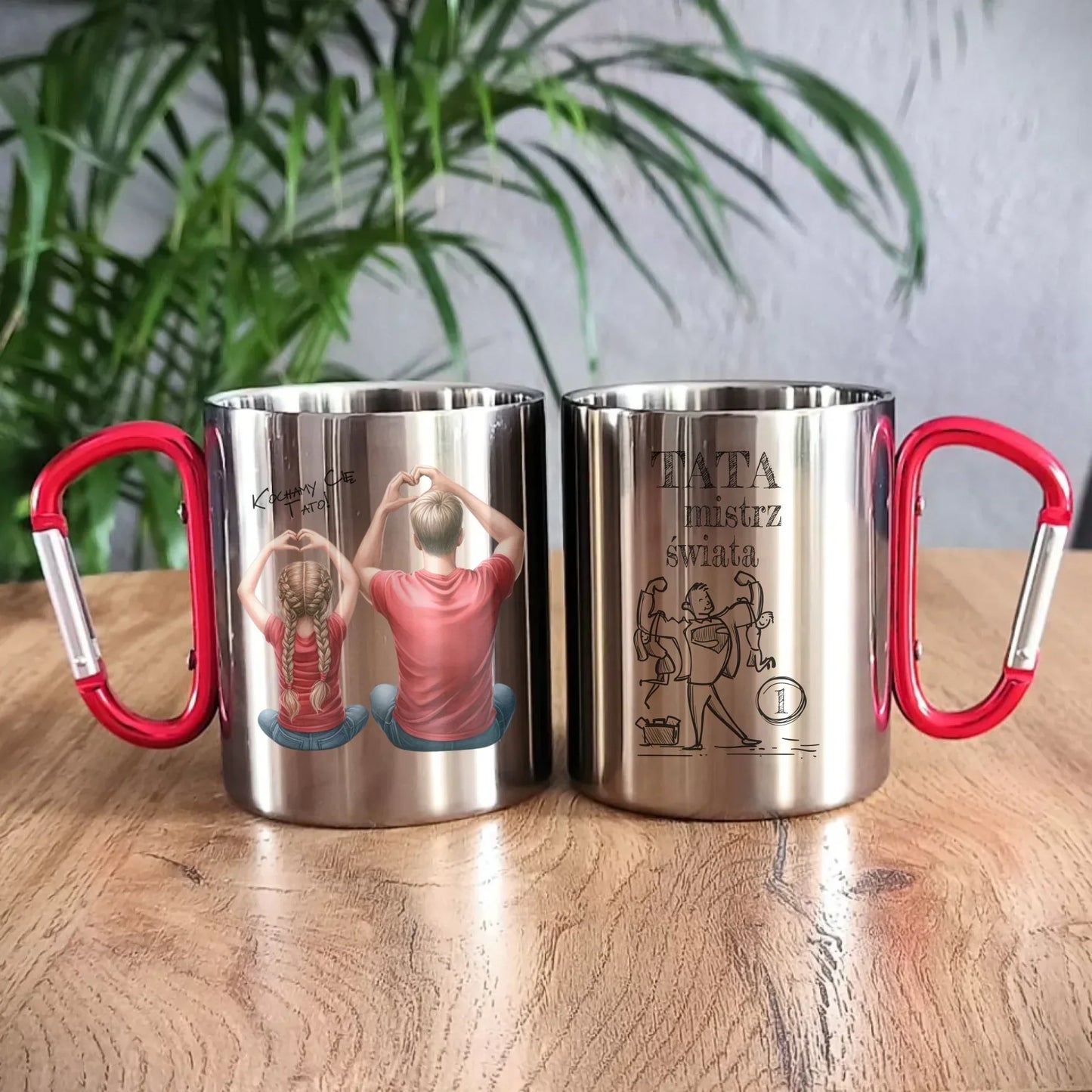 Tata Mistrz Świata | Metalowy kubek dla taty DT36 - StoryCups.pl