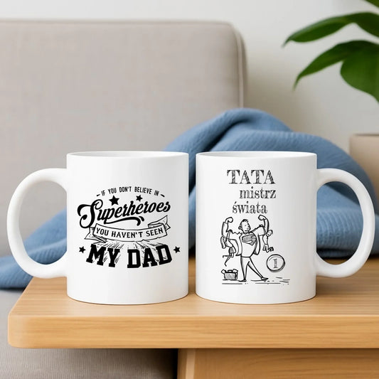 Tata Mistrz Świata | Kubek dla taty DT36 - StoryCups.pl