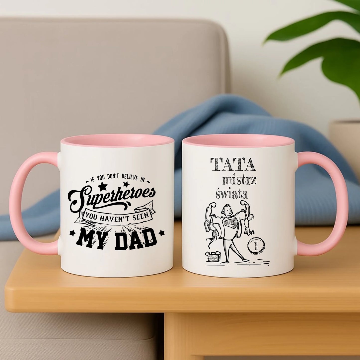 Personalizowany kubek dla taty na prezent Dzień Ojca Święta Urodziny