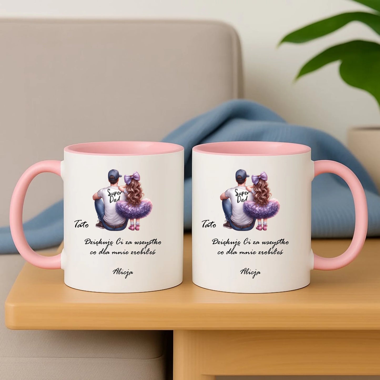 Personalizowany kubek dla taty na prezent Dzień Ojca Święta Urodziny