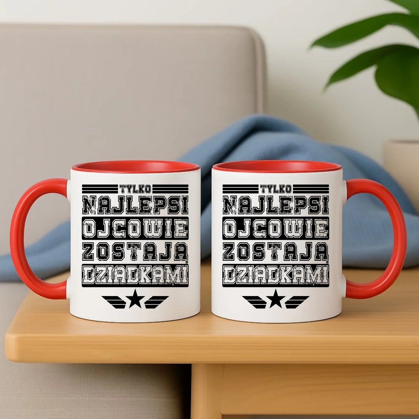 Tylko najlepsi ojcowie zostają dziadkami | Kubek dla taty DT39 - StoryCups.pl