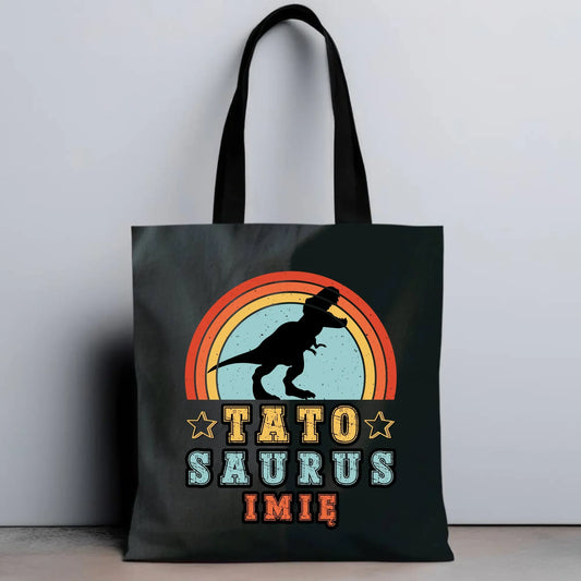 Tatosaurus + imię | Torba dla taty DT03 - StoryCups.pl
