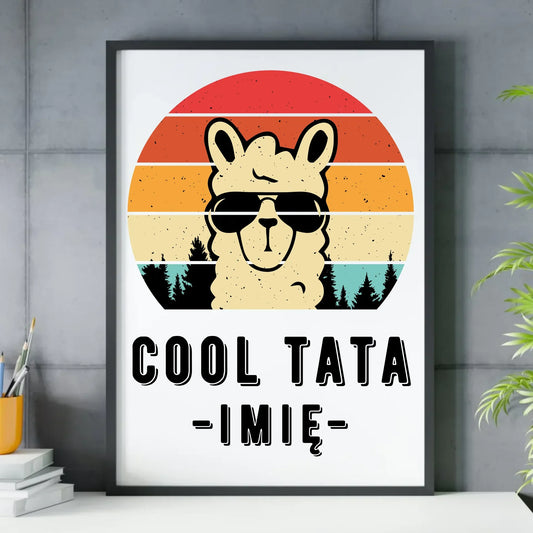 Cool tata | Plakat w ramie dla taty DT04 - StoryCups.pl