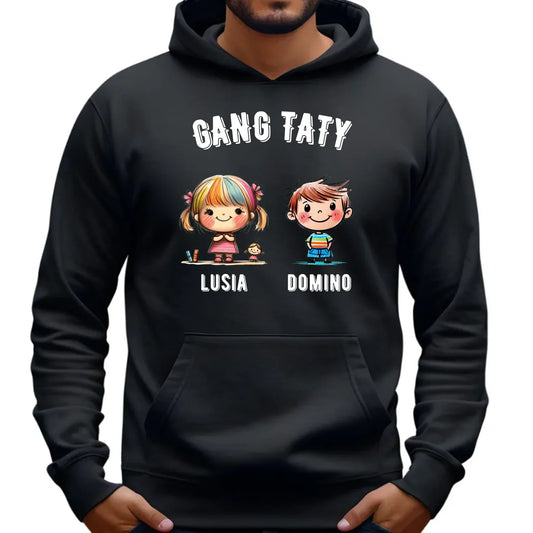 Gang Taty | Personalizowana bluza męska z kapturem dla taty DT09 - StoryCups.pl